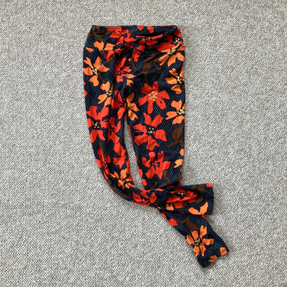 LulaRoe OS Floral Print Leggings